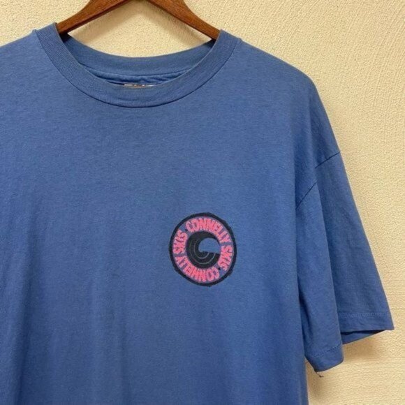 VTG Connelly Water Ski Hanes Beefy-T USA T-Shirt 80s Surf Skate Tee Sz XL - Picture 3 of 5